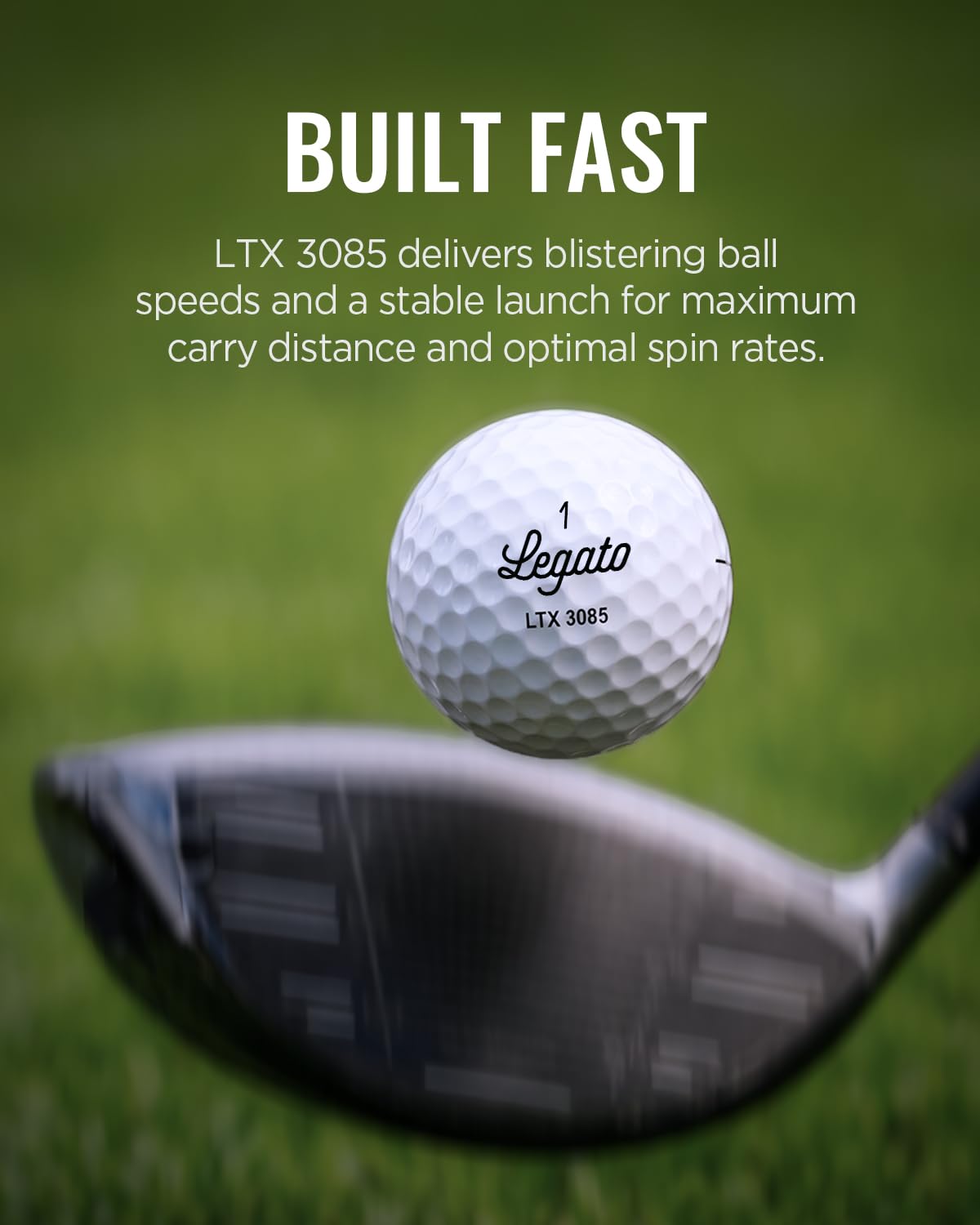 Legato Piłki Golfowe LTX3085 | Zaprojektowane, Aby Pomóc Golfistom Przełamać Barierę 90 | Maksymalny Dystans z Miękkim Czuciem | 3-Częściowe | Osłona Uretanowa | 85 Kompresji