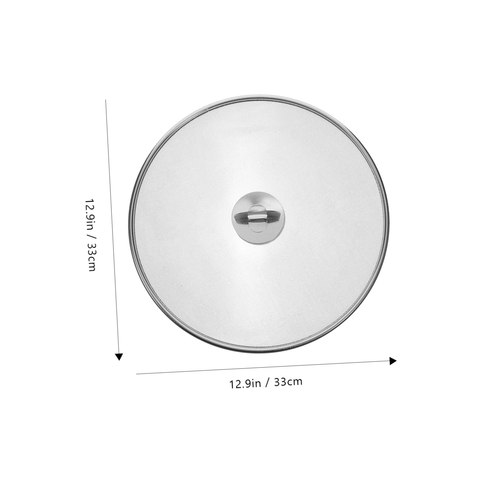 LALADEFIEE Stainless Steel Oil Splashing Cover Fine Mesh Splatter Screen for Frying Pan Grease Splatter Guard for Safe Cooking Easy to Clean for Home and Restaurant Use