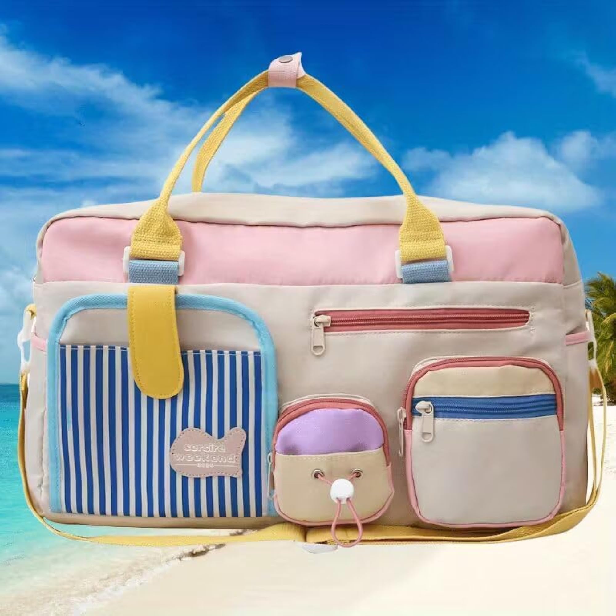 Lightweight Nylon Duffle Bag for Women, Everyday Use