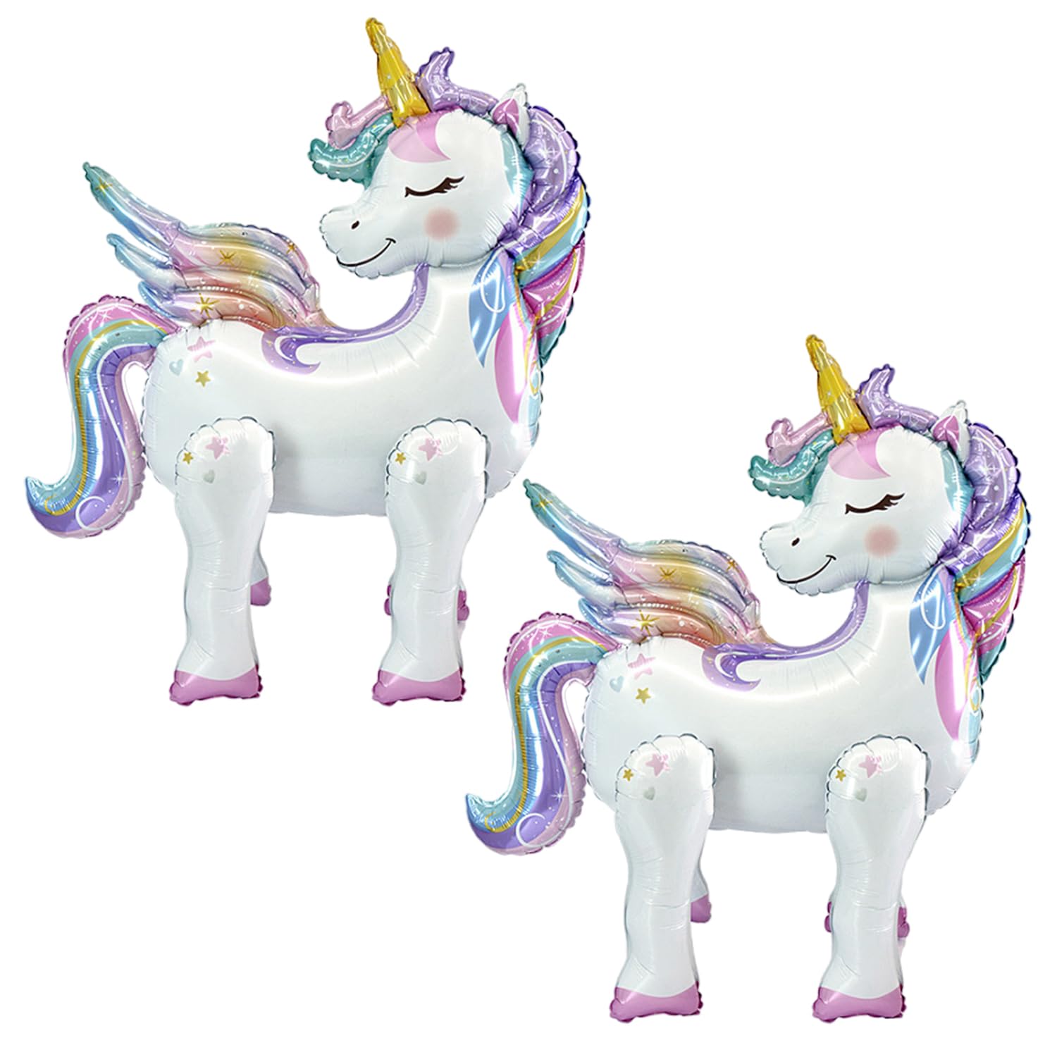 2 Pieces Cartoon Animal Balloons, Standing Balloons, Cute Balloons, Kids Balloons, Party Decoration Balloons, Girls Party Decorations, Reusable Balloons, Creative Design Balloons