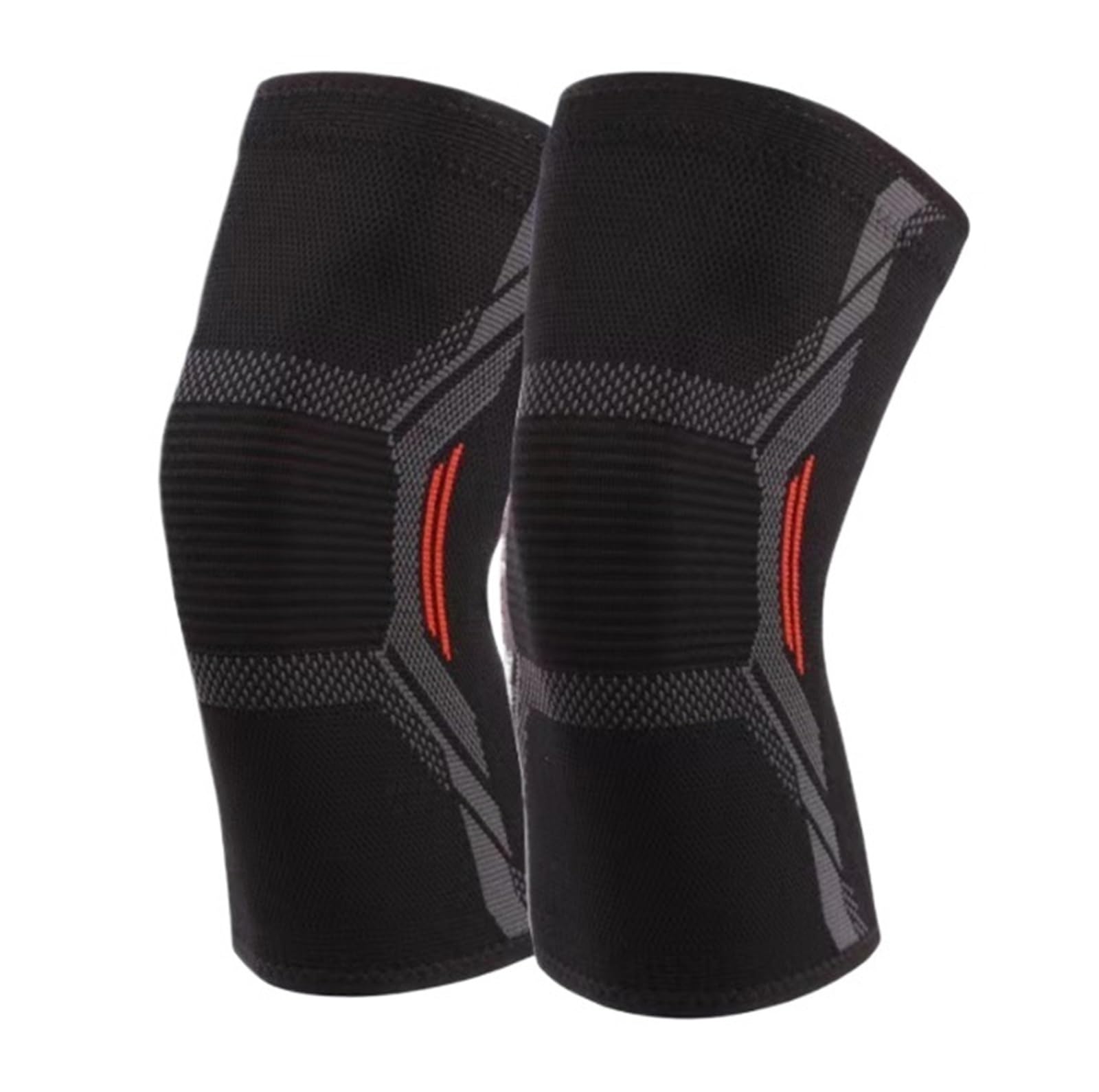 Ginocchiera Palestra Unisex Adatto For Ginocchiere Sportive Da Ballo, Basket, Calcio, Pallavolo Tutore Ginocchio Sportiva(Rot,M)