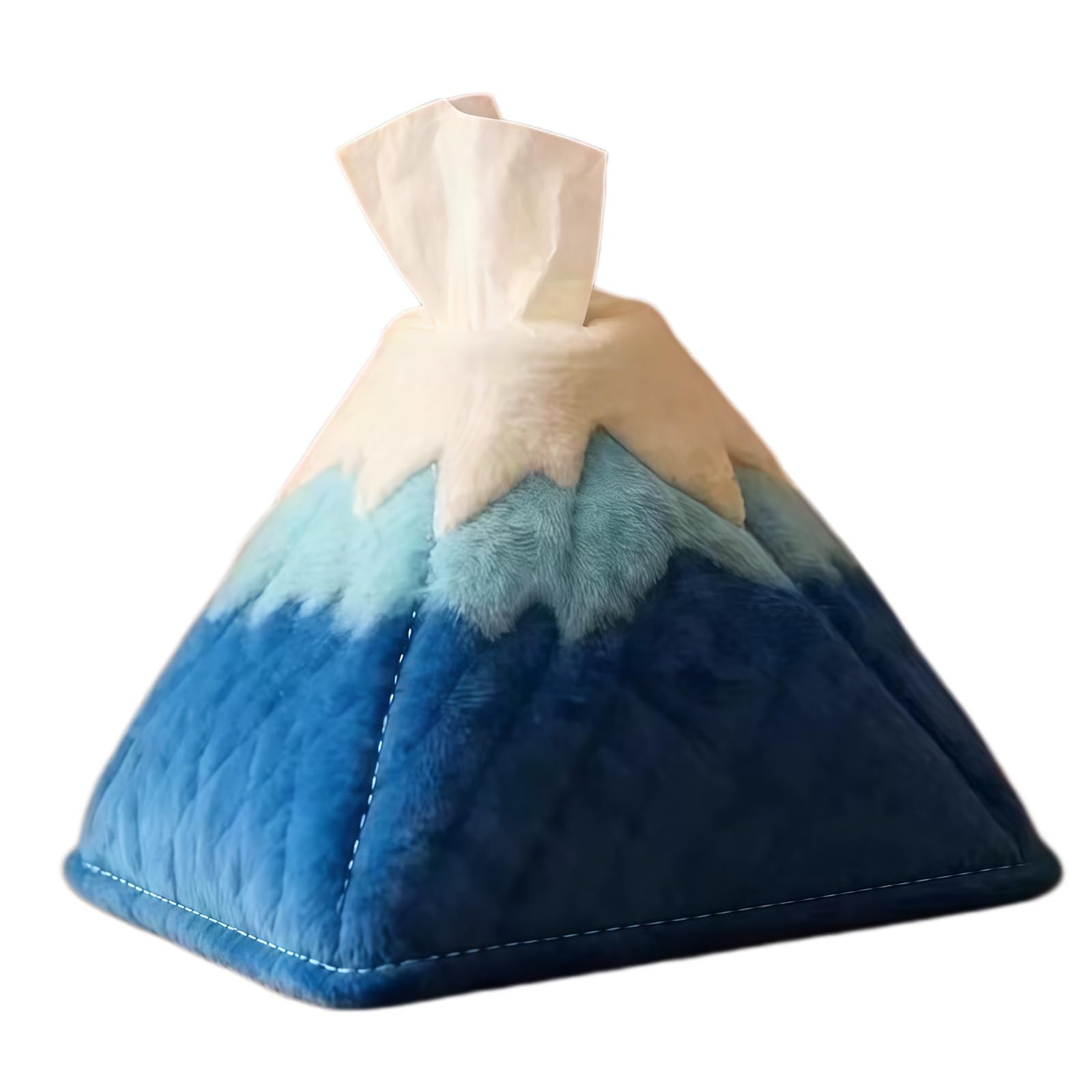 Tsophreniq Snow Mountain Themed Napkin Dispenser Sturdy Polyester Materials Multipurpose Use Snow Mountain Tissue Box Artistic House Decors Tissue Box