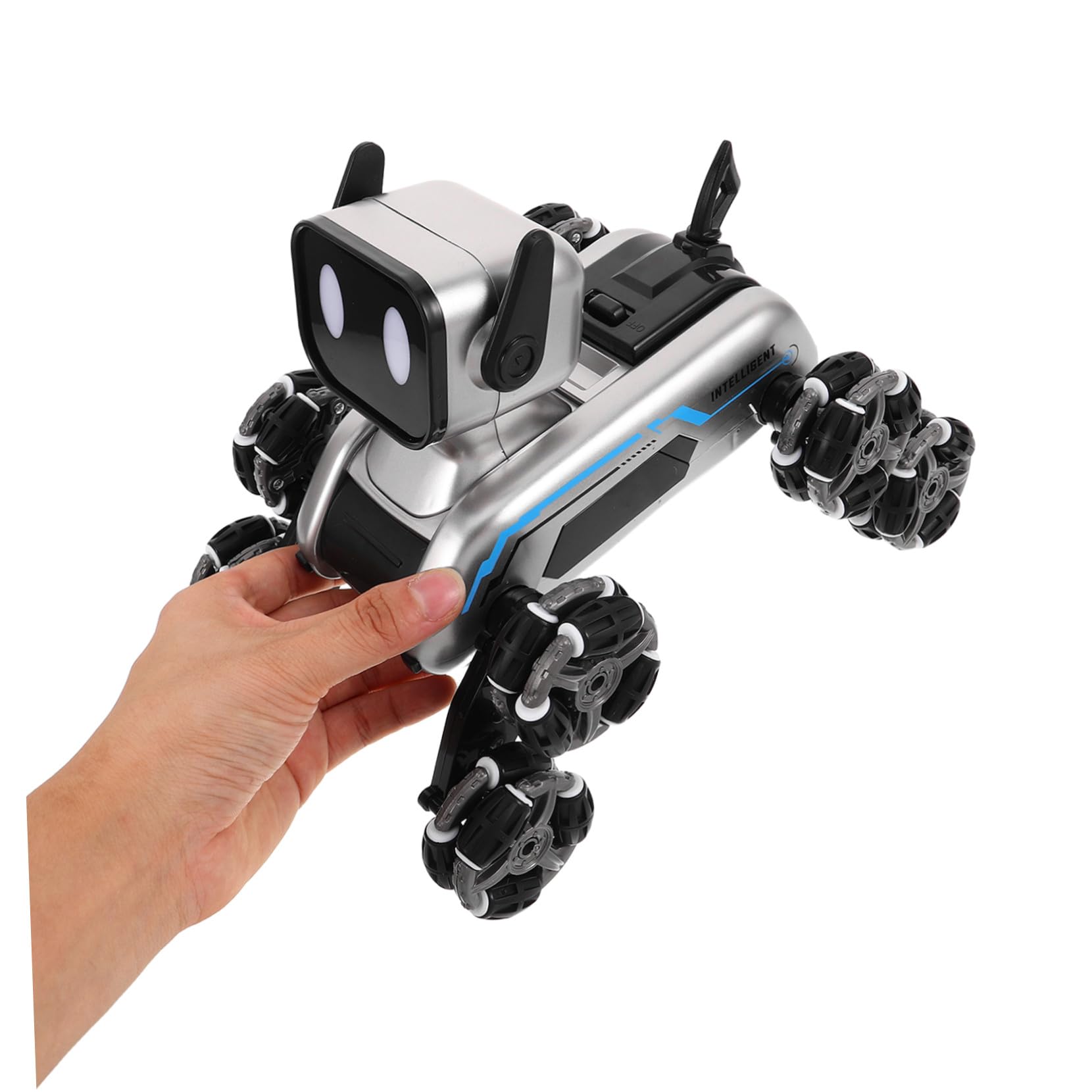 SUPVOX Robot Dog Toy Telecomandato Programmabile, per Ragazzo Ragazza | Plastica e Metallo, Uso Indoor e Outdoor, Decorazioni Scuola, Companion Educativo