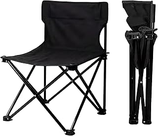 yeacher Cadeiras dobráveis ao ar livre Cadeira dobrável leve e embalável Cadeira de lazer simples ao ar livre Mochila portátil Cadeira dobrável com bolsa para acampamento ao ar livre pesca desenho praia