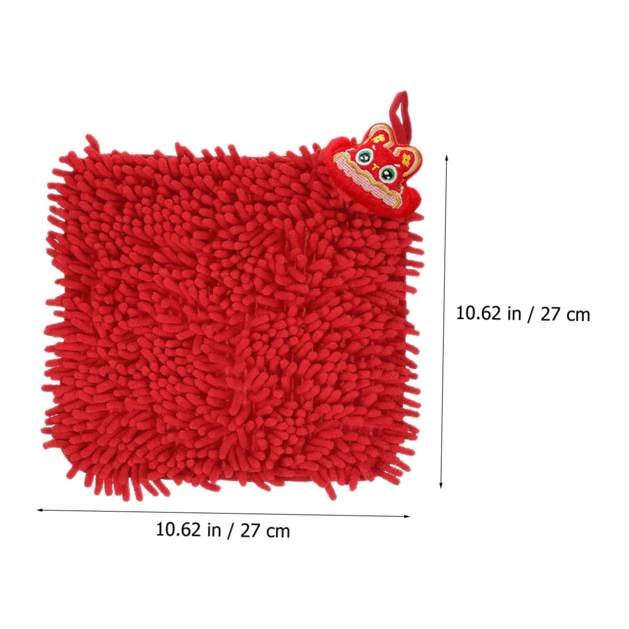 TOPBATHY 4 Set Asciugamano Festivo Bagno Raffreddamento Asciugamani Rossi Pulito Peluche Scratcher Salviette Per Strano Soffice Assorbente Auto Cucina Ciniglia Rosso 2 Pezzi * 4