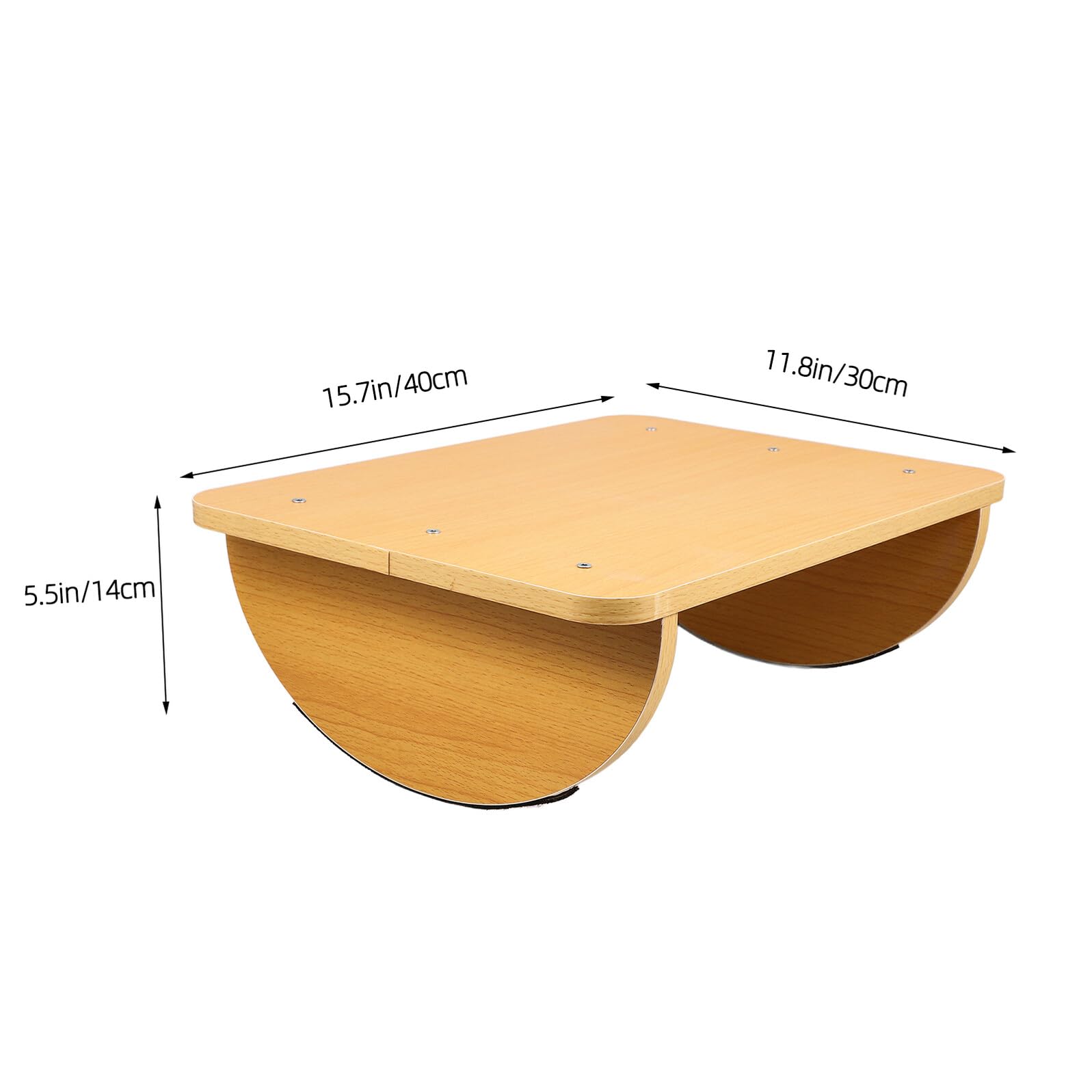 Poggiapiedi per Scrivania Ergonomico Antiscivolo in Pannello di Densità Beige, Portatile e Comodo per Ufficio e Casa