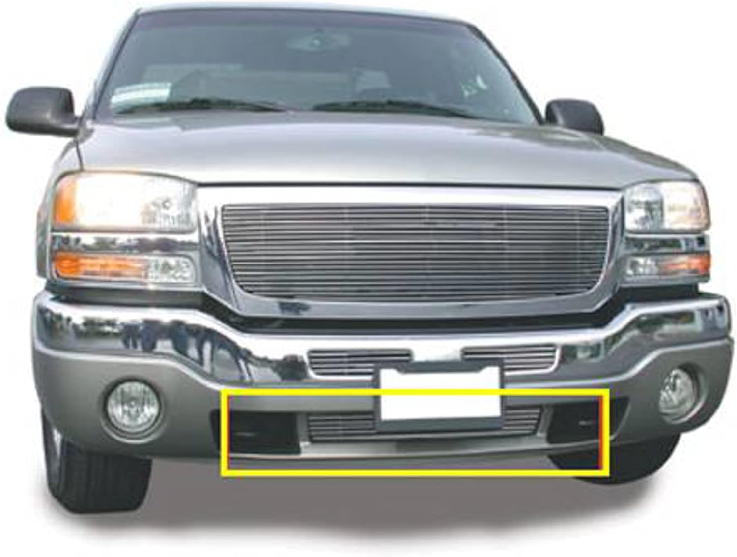 T-Rex 25202 Horizontal Aluminum Polished Finish Billet Bumper Grille Bolt-on for GMC Sierra