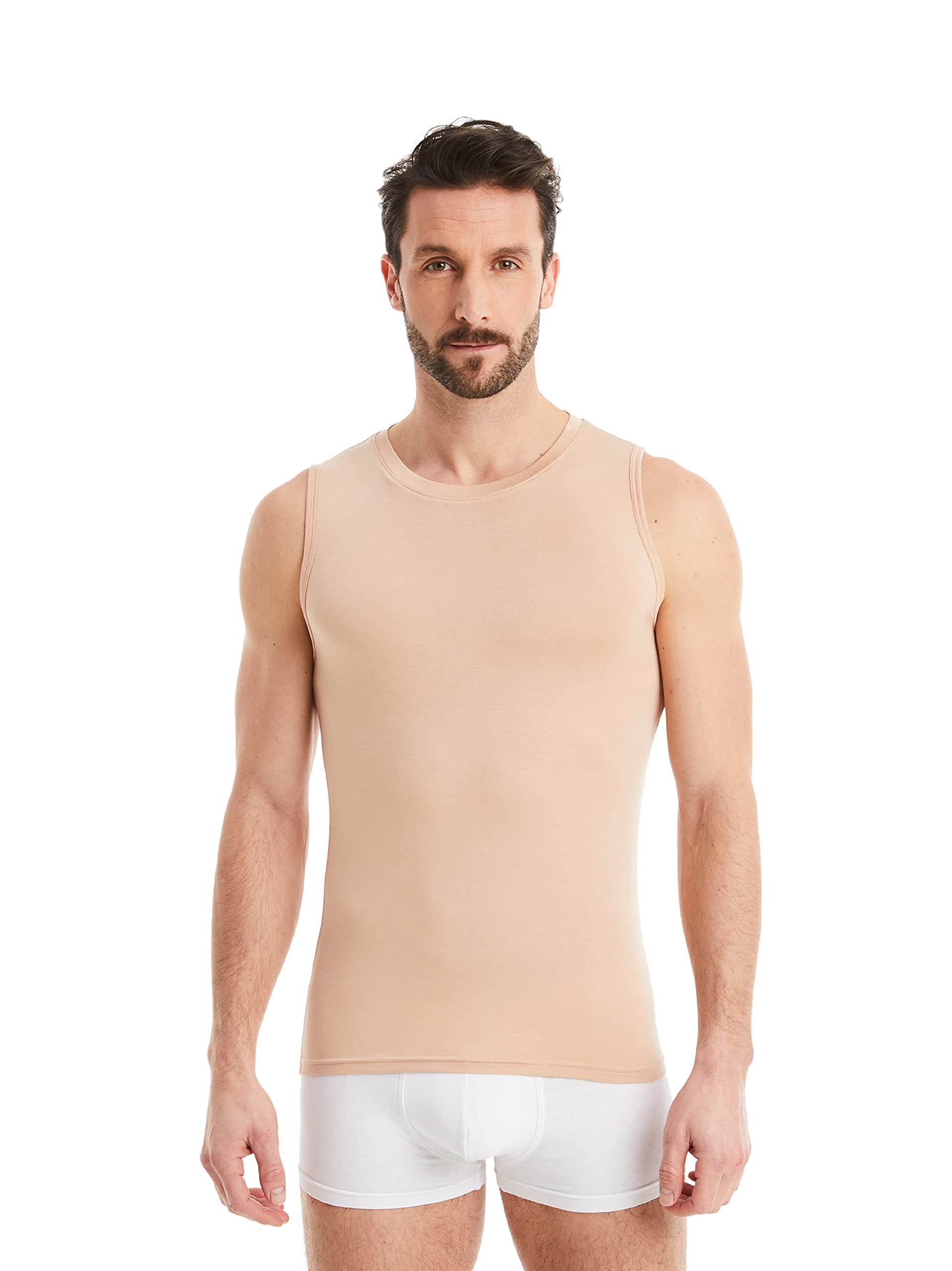 FINN Maillot de Corps Business pour Homme sans Manches avec Col Rond - sous-Maillot en Tissu Original Lenzing® Modal - Le Débardeur Parfait sous Une Chemise et Un Costume