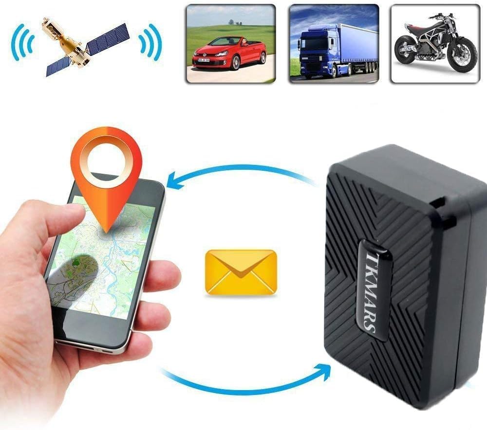 Tracker TK913 Mini GPS con Microfono, Senza Abbonamento, 1500mAh, Piccolo Localizzatore GPS Impermeabile Anti-Smarrimento, Posizionamento Reale, App Compatibile, per Moto/Camper/Barche