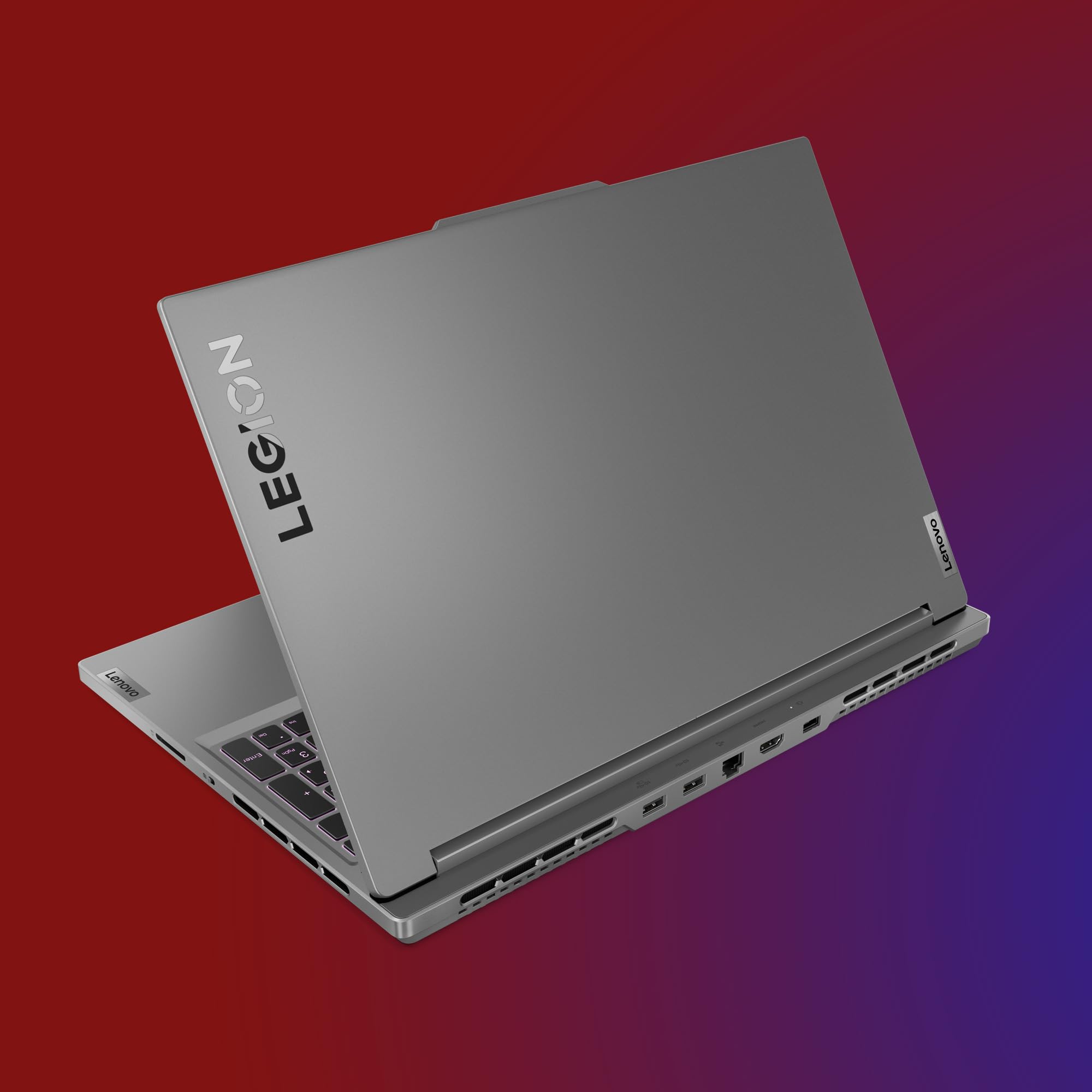 Lenovo Legion Slim 5 16ARP9 - Ordinateur Portable Gaming 16'' WQXGA 165Hz (AMD Ryzen 7 7435HS, RAM 16Go, SSD 512Go, NVIDIA RTX 4060 8Go, Windows 11 Home) Clavier rétroéclairé AZERTY - Gris
