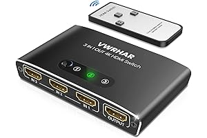 HDMI Switch 3 in 1 Out 4K - Effortlessly Connect, Seamlessly Switch!