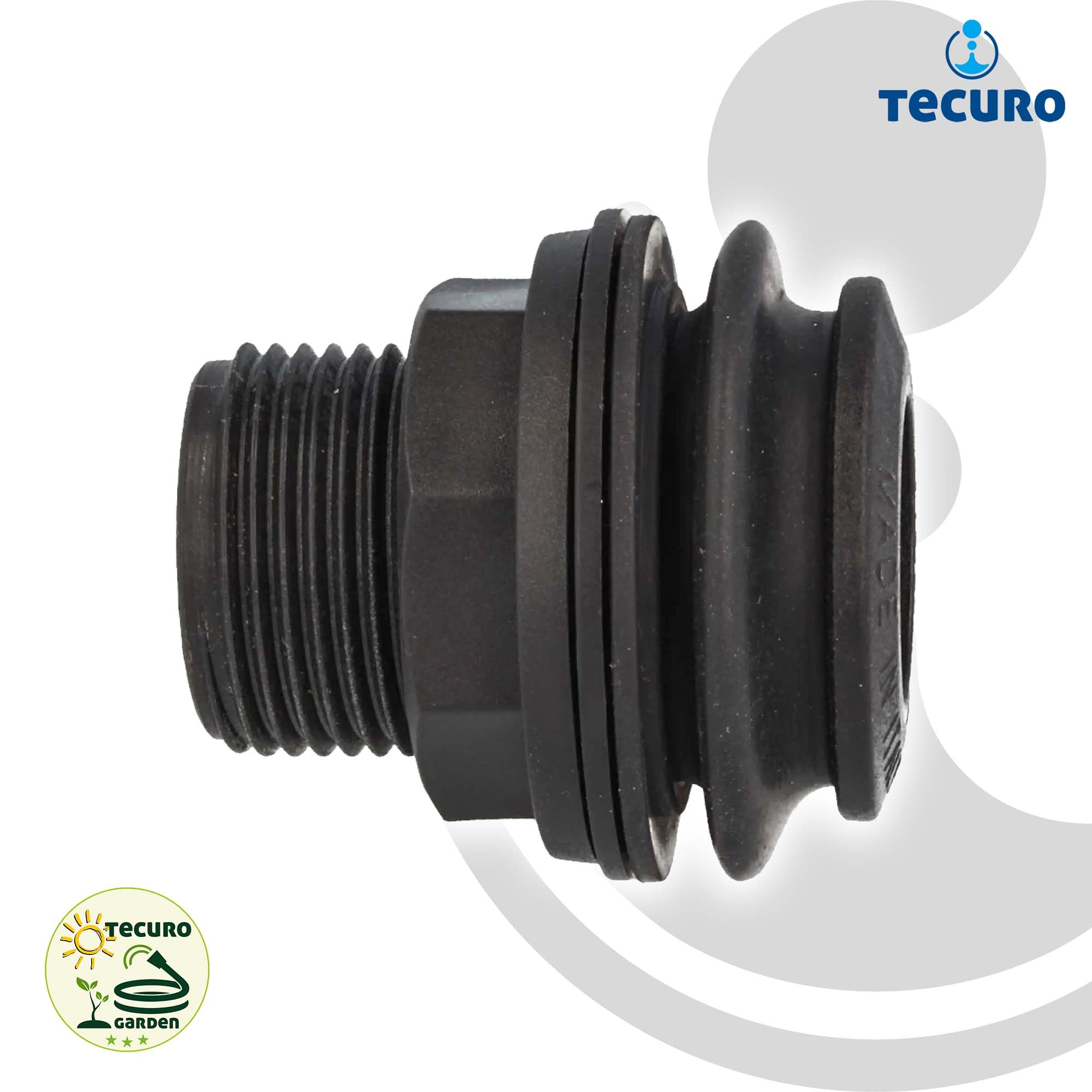 tecuro Push de en recipiente universal Unión de tanque – para tanques y barriles