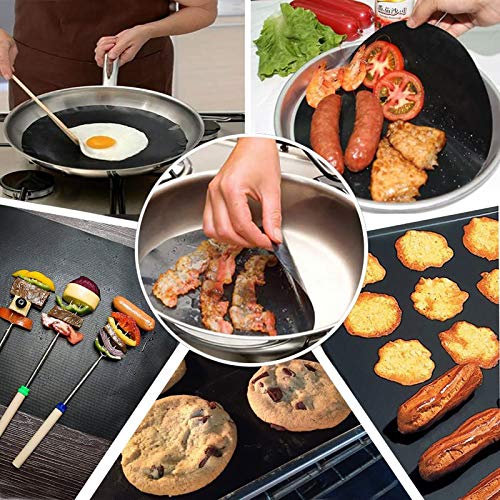 Grill Mat, 70" X 16" Grilling Mats For Outdoor Grill Nonstick, Bbq Silicone Grill Mat Accessories For Griddle, Cut To Any Size, Resuable And Easy To Clean, Works On Charcoal Electric Gas Grill - Black #TOP5