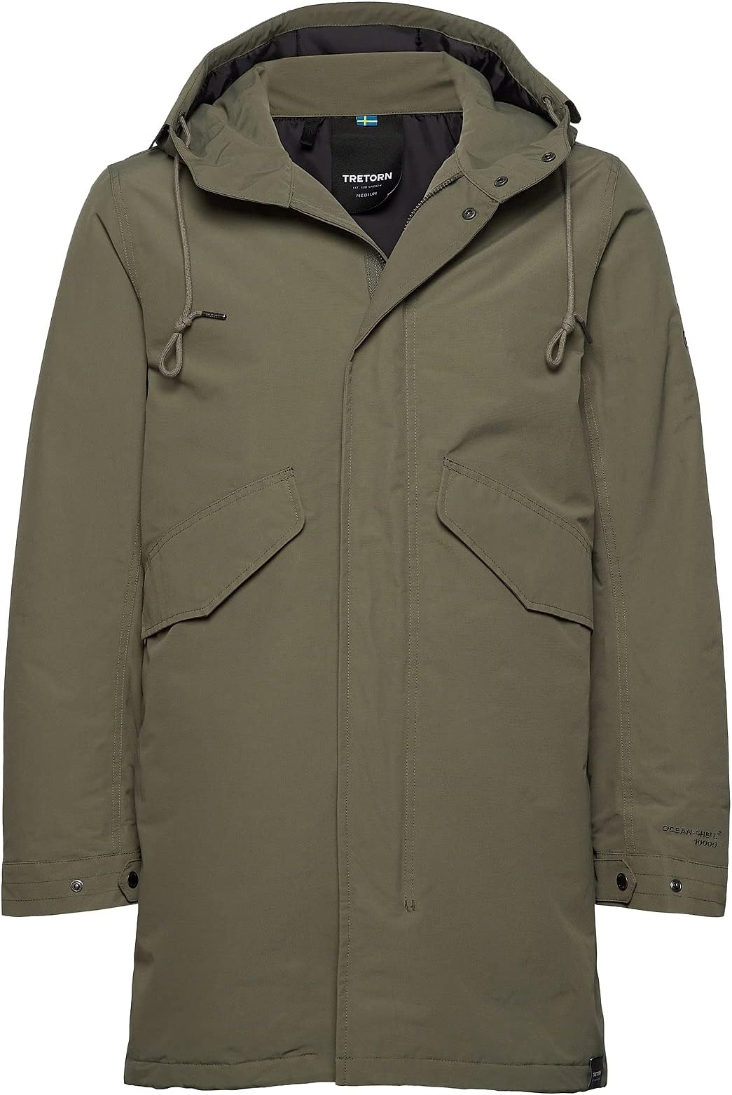 TRETORNMen's Ocean Net Parka, Field Green (Medium)