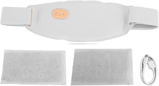 Electrical Heat Belt Quick Heating Long Lasting Temperature Lock 5 Massage Modes Adjustable Menstrual Heating Pad for Back Pain Relief Menstrual