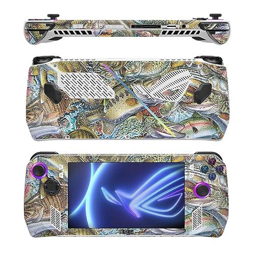 Image of MightySkins Glossy Glitter Skin Compatible with Asus ROG Ally - Action Fish Puzzle | Protective, Durable High-Gloss Glitter Finish | Easy to Apply
