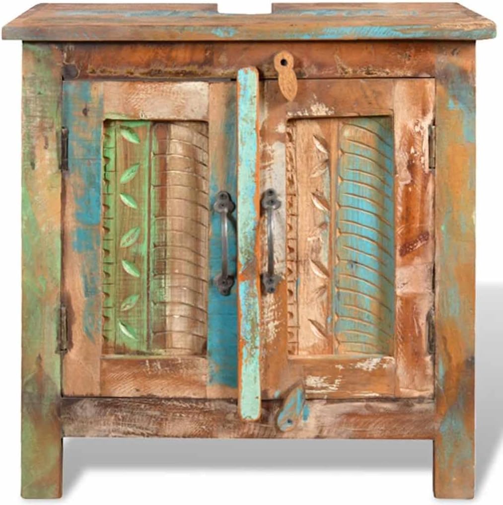vidaXL Bathroom Cabinet Multicolored