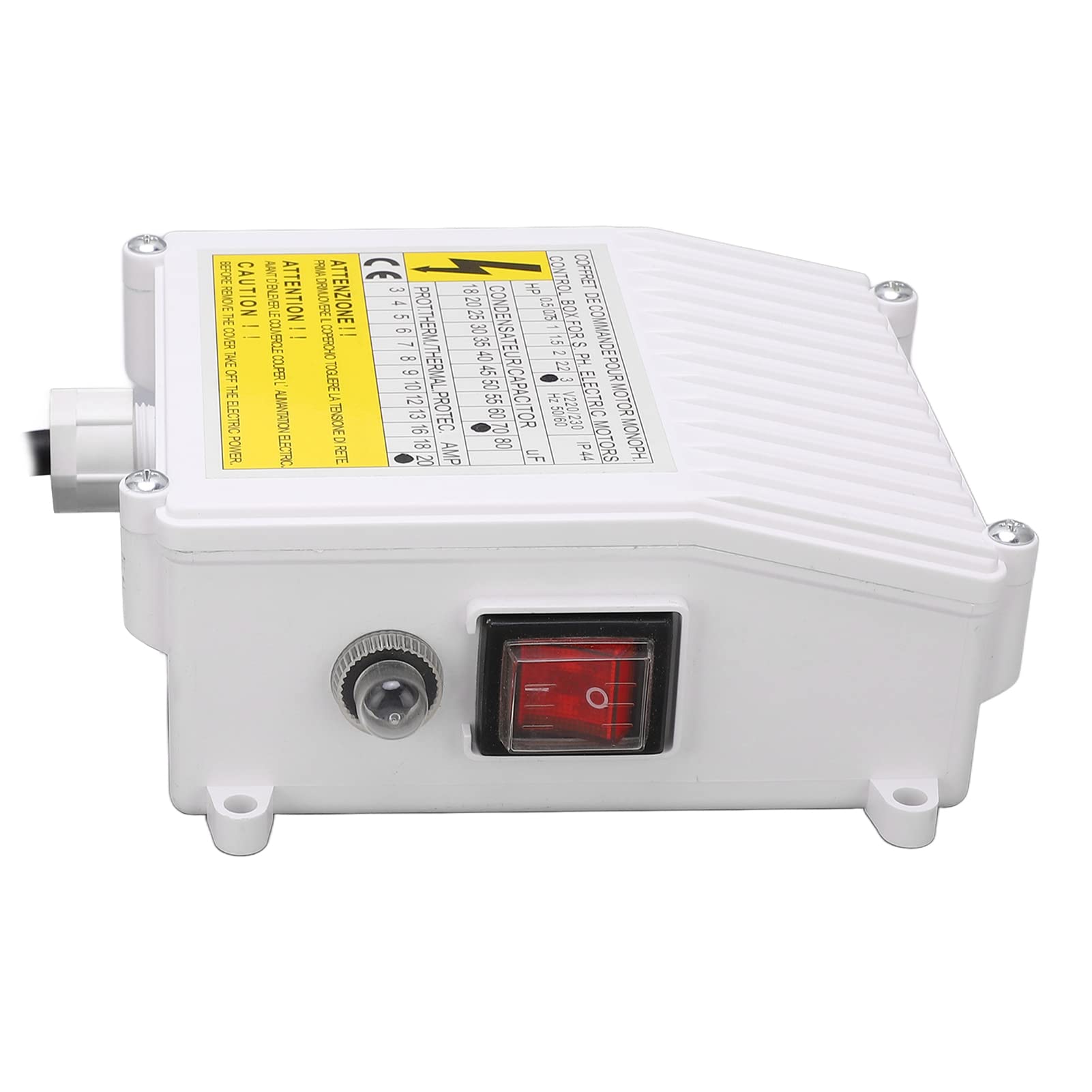 Parts Controller, 2.2KW 3.0HP 70uf 20A, ABS Material, Stainless Steel, Thermal Circuit Breaker, for Deep Well Pump Control Box, Easy to Operate, Impact,