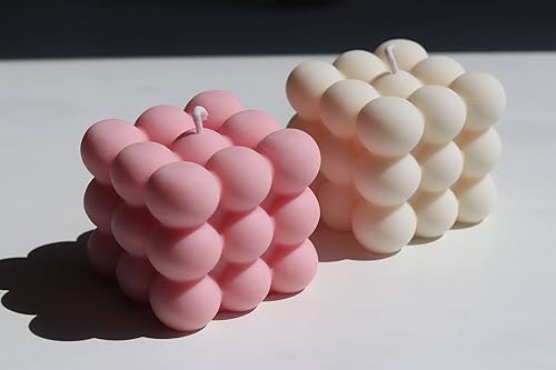 Juego de velas de burbujas, cera natural premium, regalo para ella, fragancia para el hogar, juego de regalo de velas, vela decorativa, decoración