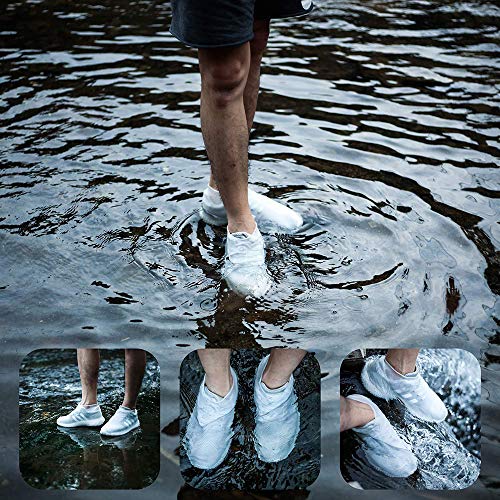 Faxiang Capa de silicone para calçados ao ar livre, à prova de chuva, caminhadas, reutilizável, anti