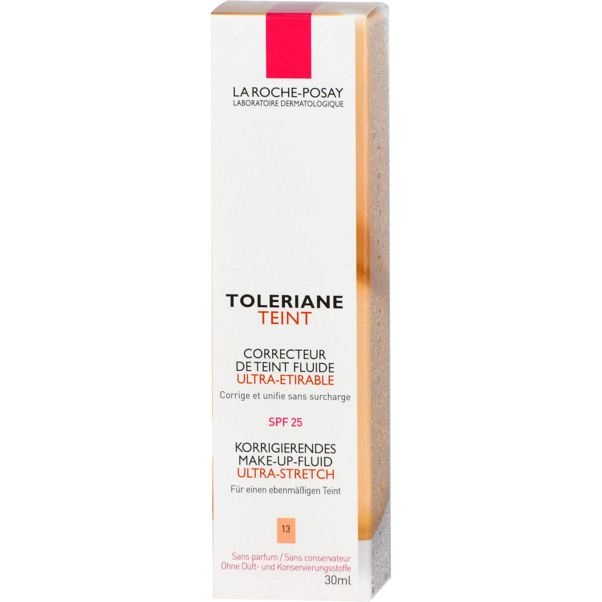 La Roche Posay Toleriane Teint, Fondo de Maquillaje Corrector Fluido, SPF25, 13 Beige Sable, 30 ml