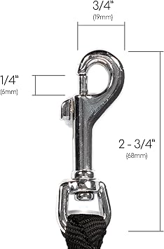 Caldwell's Pet Supply Co. Dual Dog Leash, Double Dog Leash for Two Dogs, Tangle Free, Heavy Duty Double Ended Tandem Leashes with Padded Handle with Tangle-free Swivel, for Small, Medium or Large Dogs