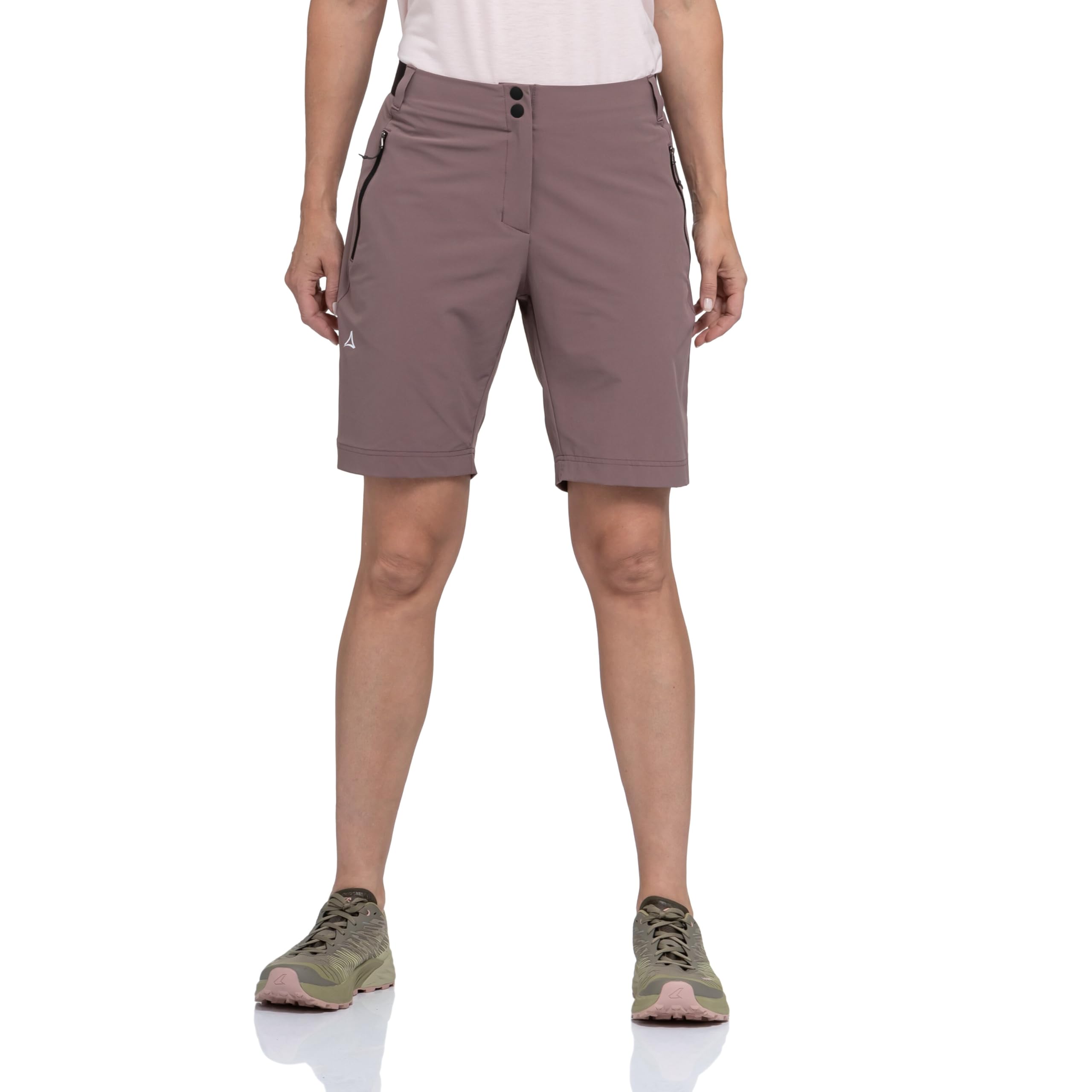 Schöffel Damen Shorts Style Blaustein WMS, leichte Wanderhose mit 4-Wege-Stretch, kurze Hose aus recyceltem Material, schnell trocknend mit legerer Passform