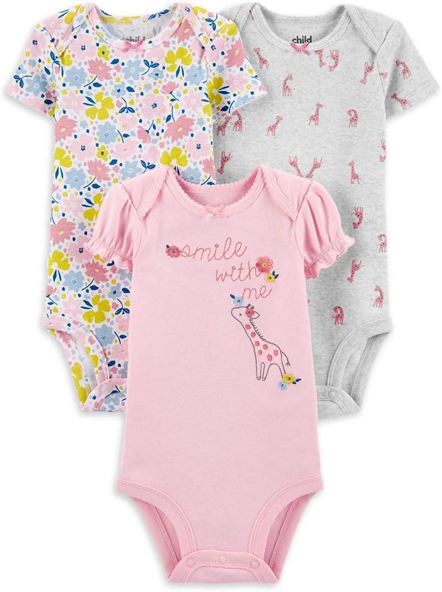 NOT BRANDEDChild of Mine Baby Girl SS Onesie 3pk (3-6m)