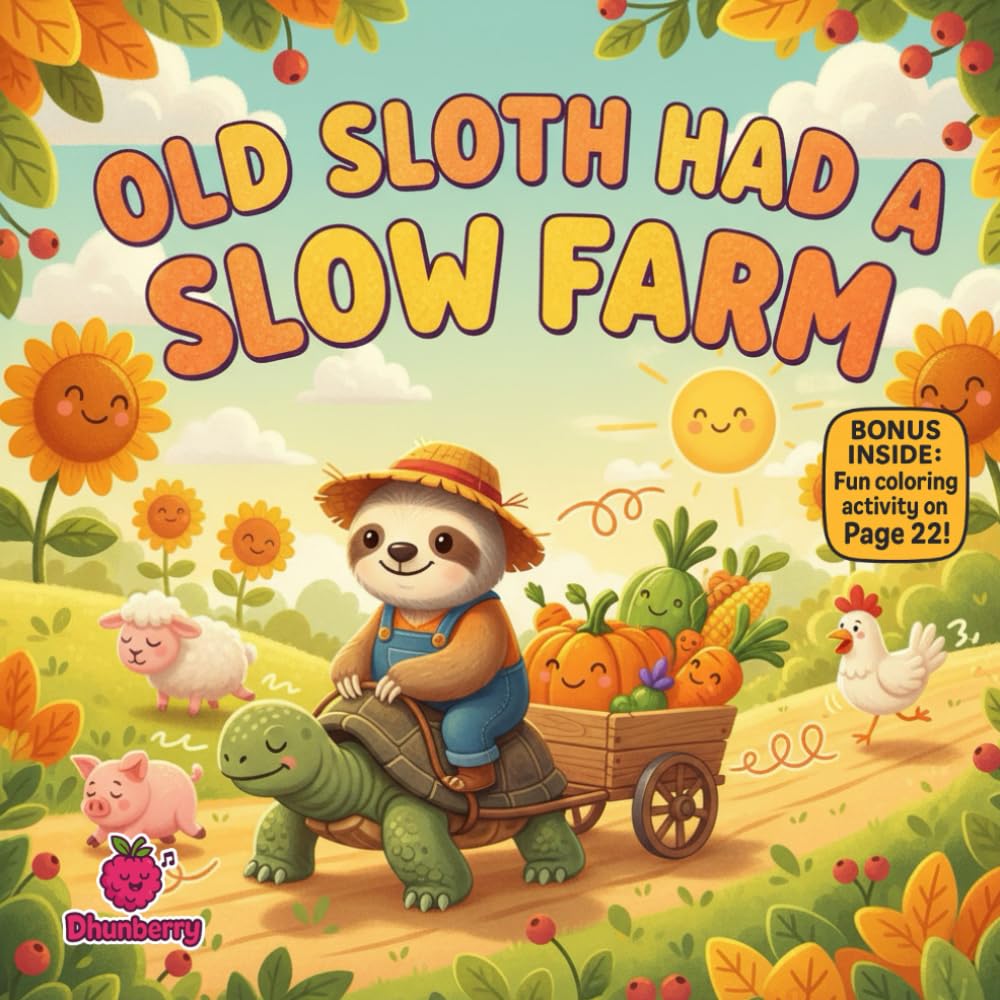 Old Sloth Had a Slow Farm: A Silly Rhyming Story About Patience, Problem-Solving, and Going at Your Own Pace (The 100 Book Kids Collection)