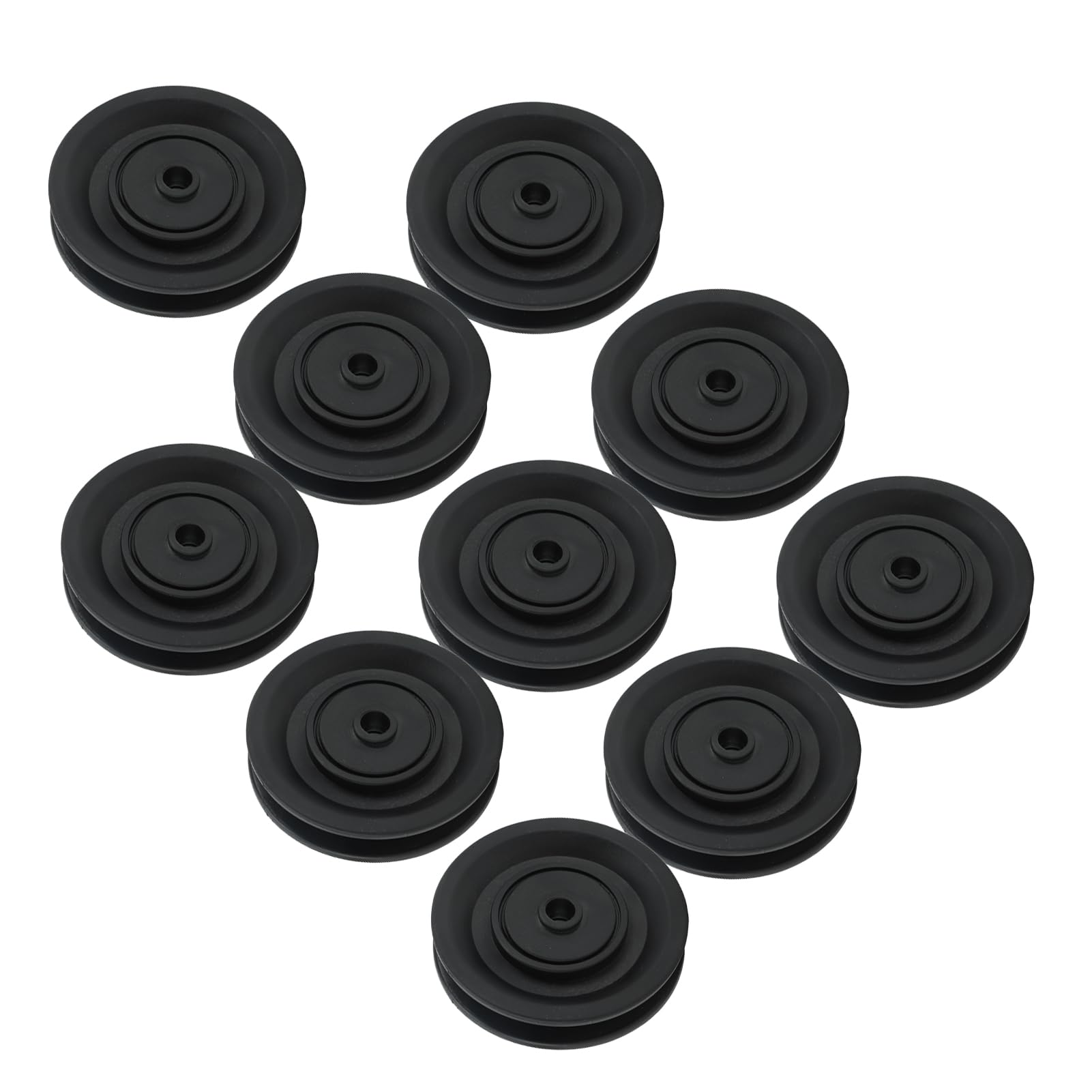 Pulley Wheel, Bearing Pulley 0.4in Pulley Middle Hole Diameter 10pcs 90mm Universal Nylon Exercise Pulley for Gym Equipment Garage Door Crane