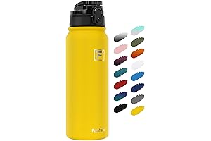 Fanhaw's Leak-Free, Double-Walled, Temperature-Preserving Water Bottle in Yellow