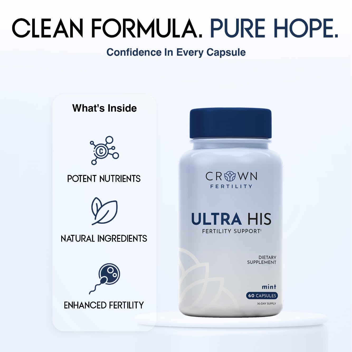 Ultra His Male Fertility Supplements, 30-Day Supply — Amazon image 4