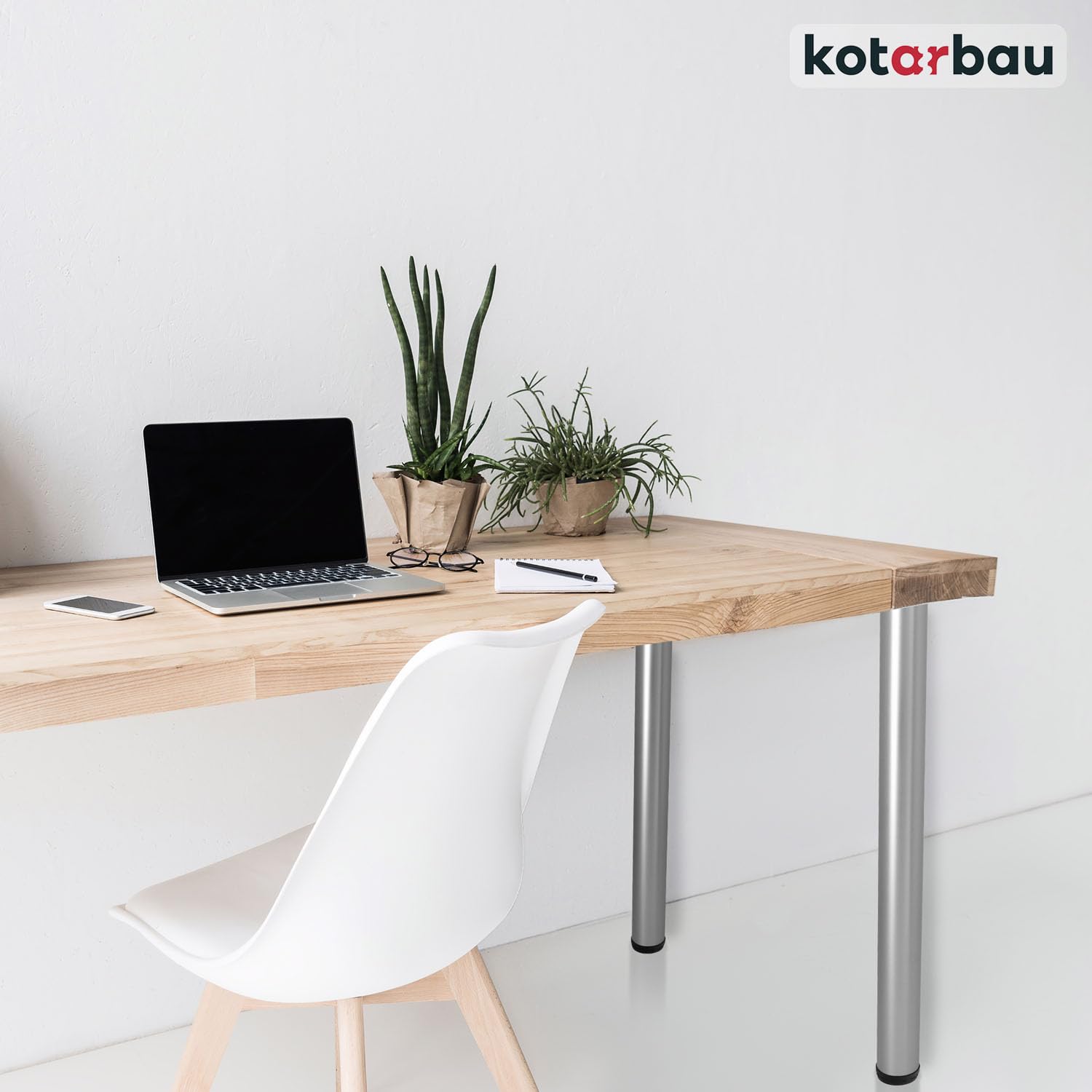 KOTARBAU Juego de 4 patas de mesa de acero inoxidable, 71-74,5 cm, patas de mesa, patas ajustables, patas de mesa, patas de mesa, patas de mesa, patas de mesa, patas de muebles, patas plateadas
