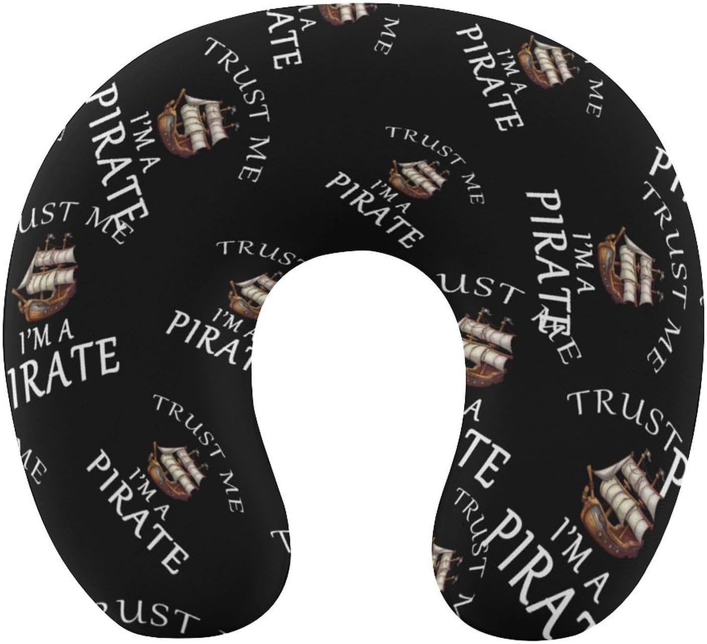 Trust Me I'm A Pirate Travel Pillow U Shape Neck Pillow Washable Pillowcase for Sleeping Chair
