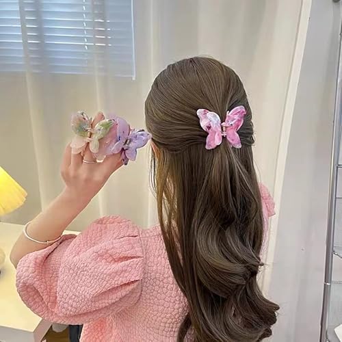 Fuyunohi Butterfly Clips For Hair, Small Butterfly Hair Clips Jaw Clips Acetate Hair Claws Butterfly Hair Clips For Women Barrettes For Thin Hair 6Pcs Holiday Gifts #TOP6