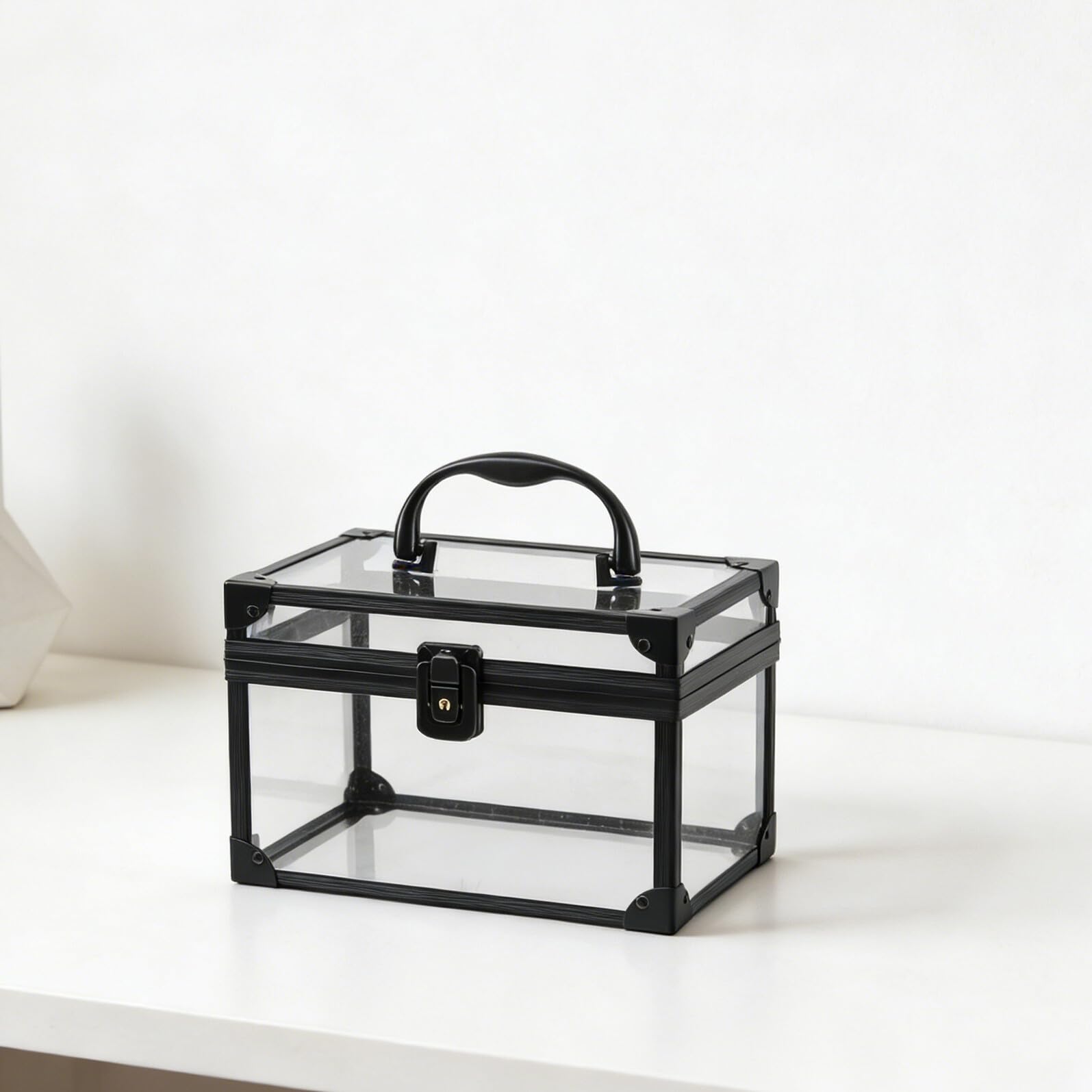 Gatuida Custodia Trasparente Porta CD e Dvd in Plastica con Coperchio, Organizer Compatto per Dischi in Vinile, Protezione Antipolvere per Collezione Musicale e Film, per Scaffali