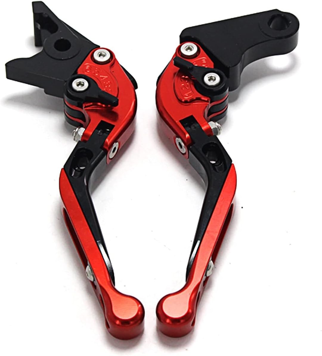 Adjustable Folding Extendable Brake Clutch Lever Compatible with M V AGU STA F4 750 1000 312 R 312RR 1078 F4R Racing Motorcycle Brake levers(RedBlackRed)