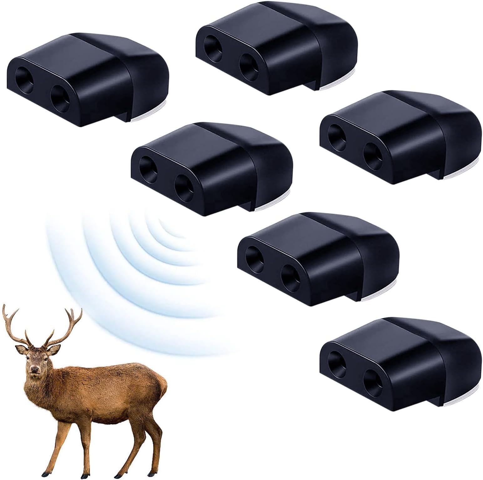 Deer Whistles Wildlife Warning, 6 Pack ABS Selfadhesive Warning Car