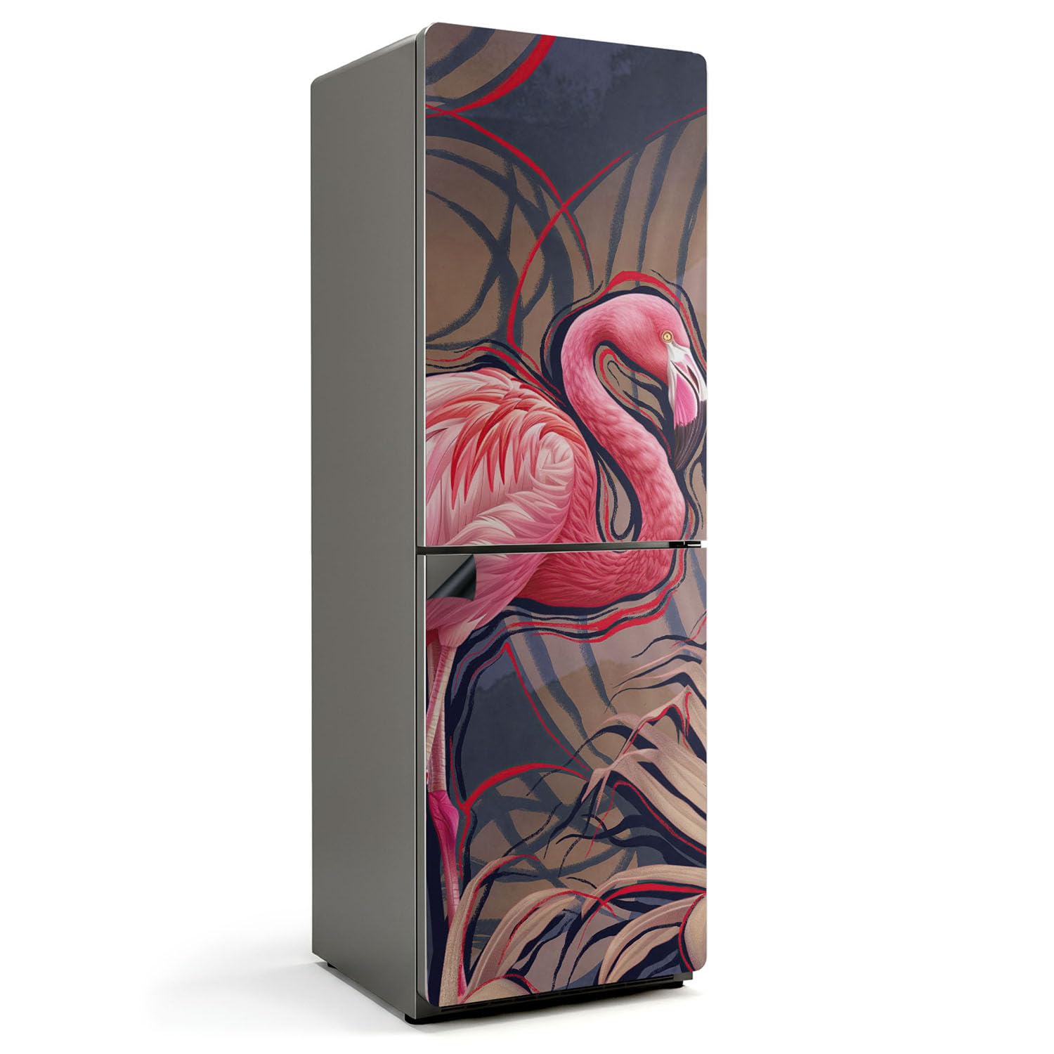 Tapis Magnétique Cuisine 60x180 cm Rectangulaire Flamant Rose
