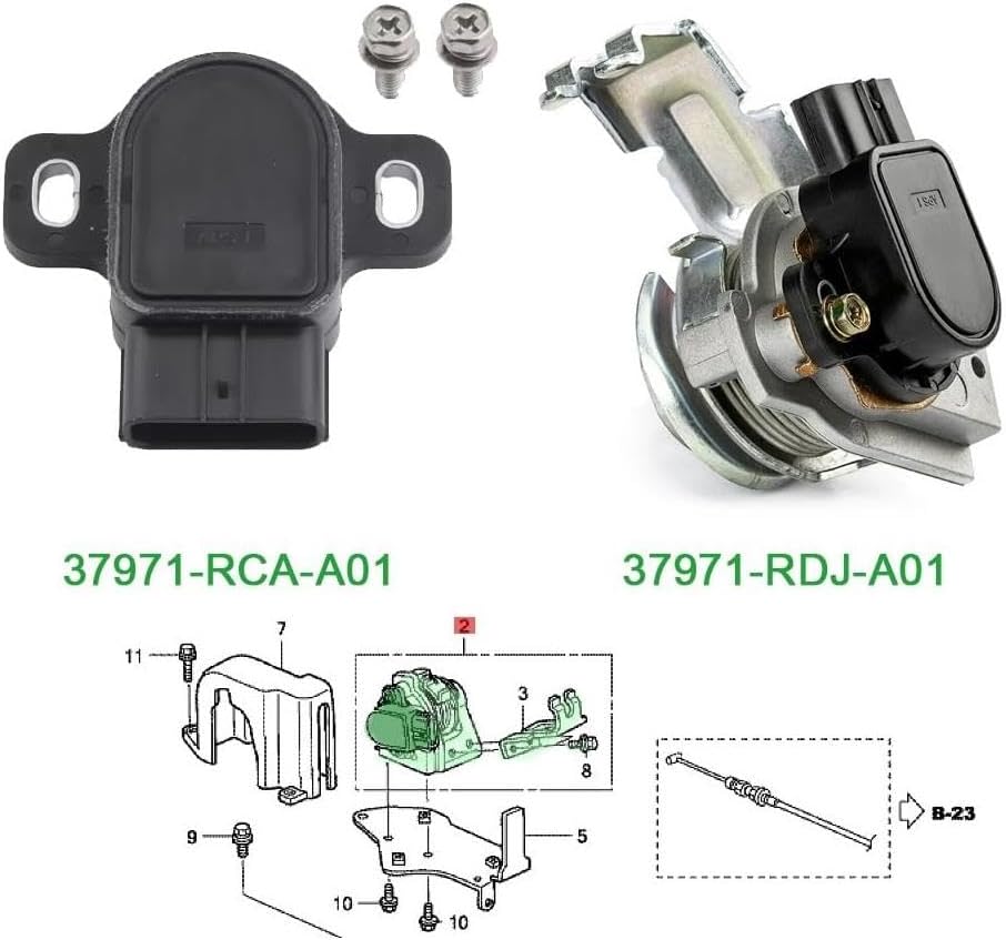 Accelerator Pedal Position Sensor Assembly OEM 37971-RCA-A01 for Acura TL TSX MDX CR-V Element(37971-RCA-A01)