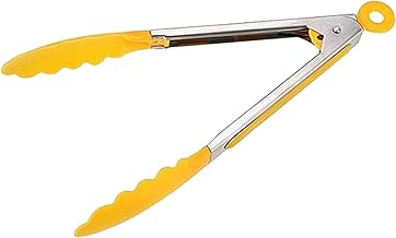 Generic Stainless Steel Food Tongs -Yellow