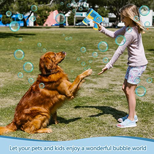 Bubble Gun For Kids And Toddlers Bubble Machine With 1 Bubble Solutions (90Ml) Automatic Bubble Maker For Children Outdoor Bubbles Toys #TOP5