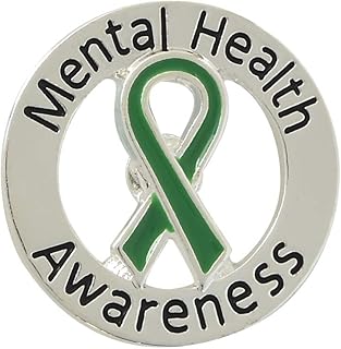 Green Ribbon Awareness Pins - Wholesale Pack Pins for Cerebral Palsy, Glaucoma, Mental Health, Bipolar Disorder, Organ Donation, Liver Cancer- Perfect for Gift-Giving and Fundraising