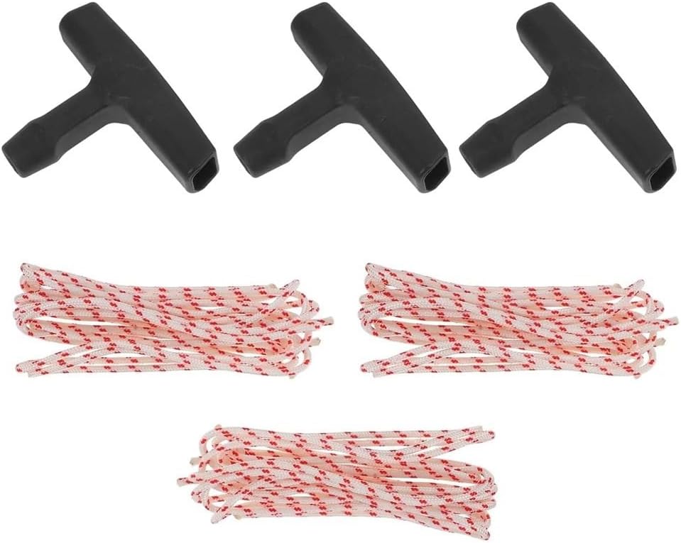 Starter Rope Lawn Mower Pull Cord Handle Kit Generator Chainsaw Replacement Thin Rope Cord Hand Rope Garden Tools Power image 3