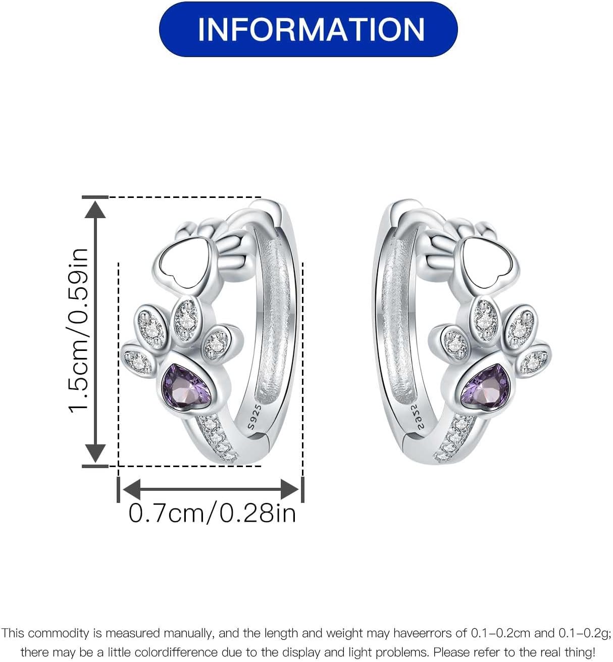 925 Sterling Silver Hoop Earrings for Women, Small and Large Trendy Hoops Hypoallergenic Huggie Earrings Statement Fashion Jewelry Gifts for Sensitive Ear - Double Loop - Image 3