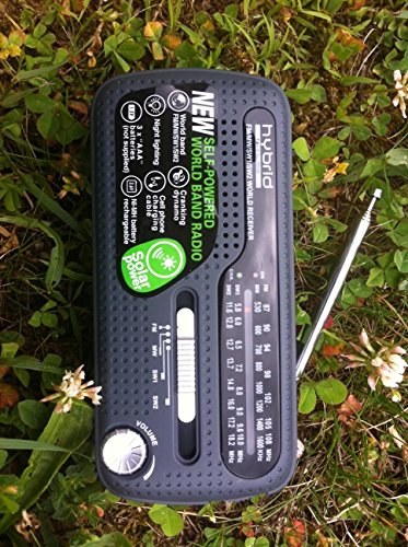 Weltempfänger Muse MH-07DS tragbares Kurbel-Radio mit Taschenlampe