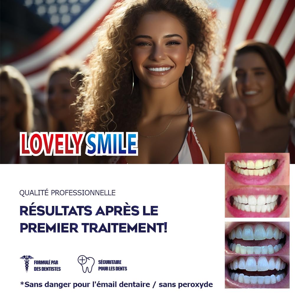 50 Bandes Blanchiment Dentaire - Offre XXL | Qualité Professionnelle | Sourire Plus Blanc Dès la 1ʳᵉ Utilisation | Blanchiment Rapide & Efficace | Technologie No-Slip, Sans Peroxyde | RAY OF SMILE