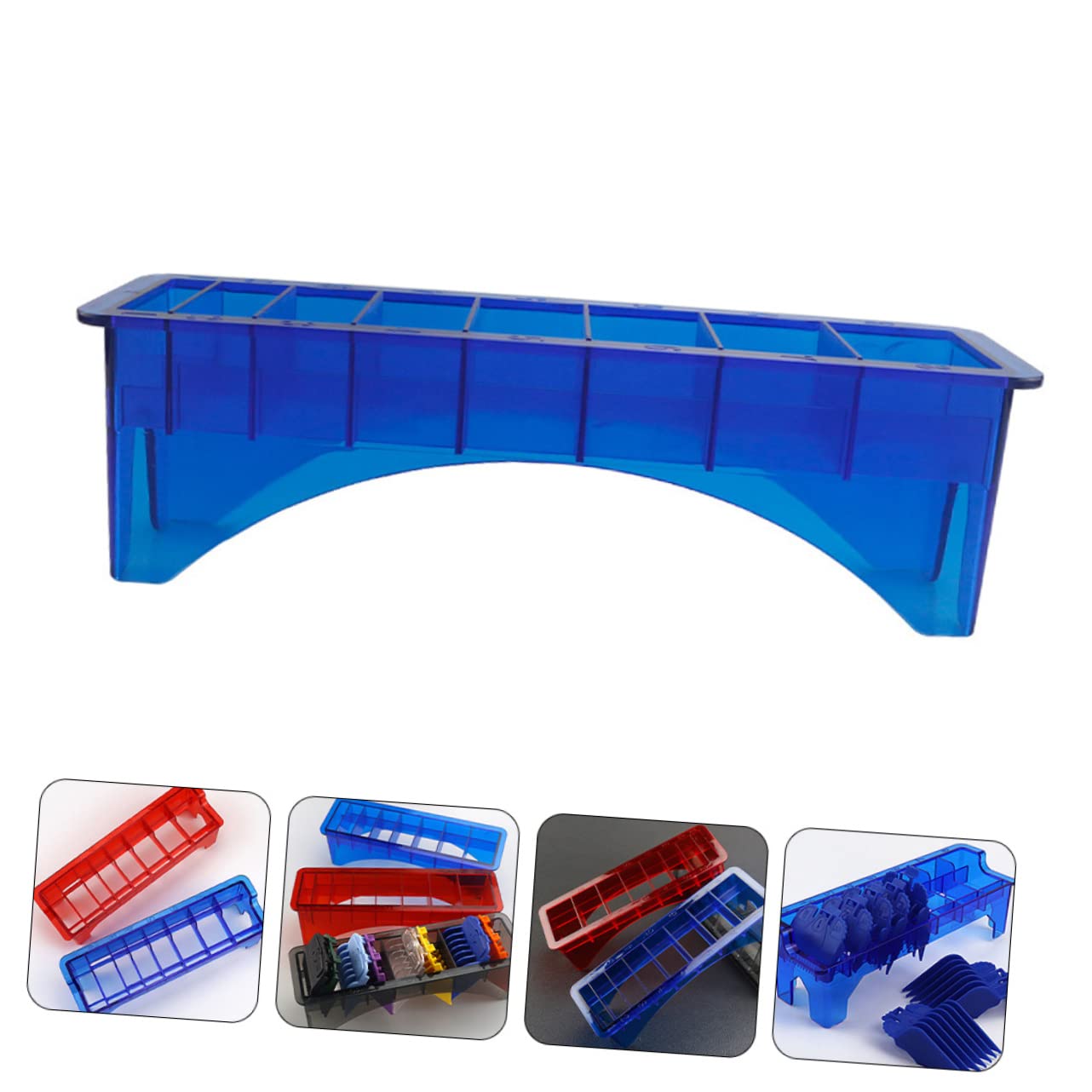 Hair Clipper Organizer Barber Supplies Clipper Guard Storage Box Stylist Tool Holder Style