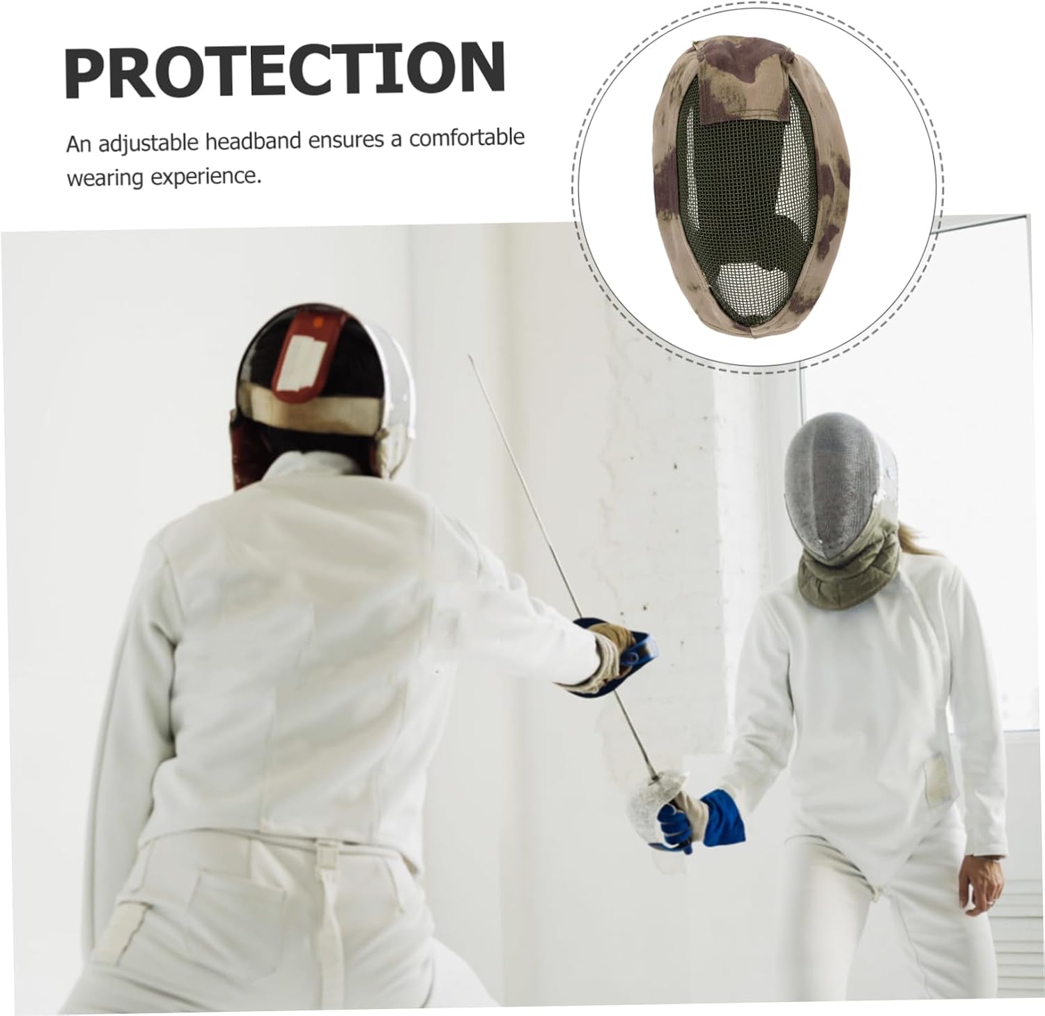 Fencing Mask Breathable Protective for Outdoor Sports Design for Comfort and Safety Comprehensive Facial for Fencing and Combat Training