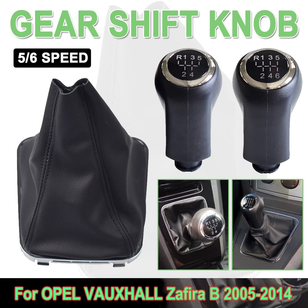 Per OPEL -Vauxhall -Zafira -B 2005 2006-2014 Pomello del cambio 6 marce Gioco R sulla parte superiore